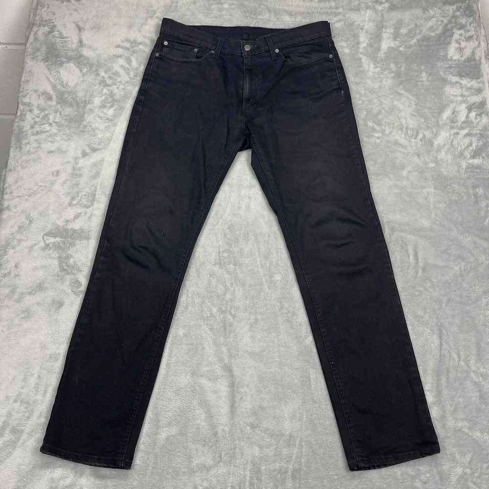Levi's Jeans Men 34x34 (36x33) Black Denim Stretch 541 Athletic Fit Straight Leg